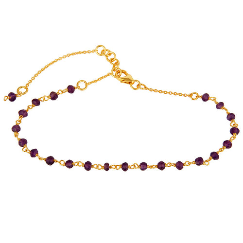 Pulsera de plata con amatista