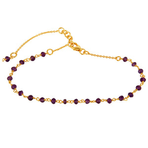 Pulsera de plata con amatista
