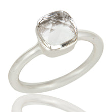 Anillo de plata con cuarzo