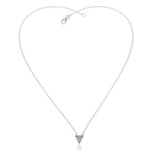 Cadena de plata con dije de aqua calcedonia