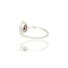 Anillo de plata con amatista