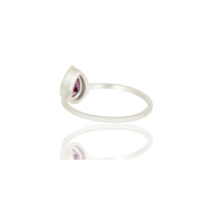 Anillo de plata con amatista
