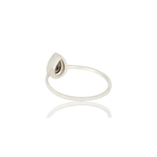 Anillo de plata con labradorita
