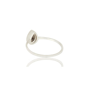 Anillo de plata con labradorita