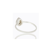 Anillo de plata con topacio limón