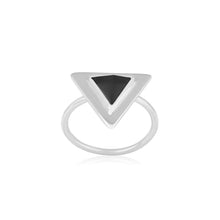 Anillo de plata con ónix negro