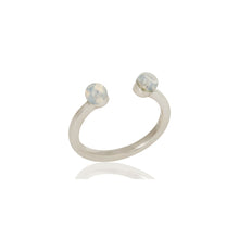 Anillo de plata con ópalo de fuego