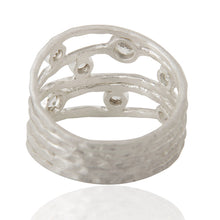 Anillo de plata con topacio