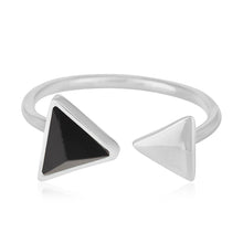 Anillo de plata con ónix negro