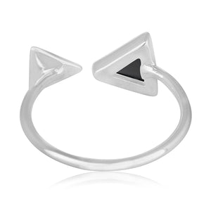 Anillo de plata con ónix negro