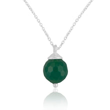 Colgante con onix verde