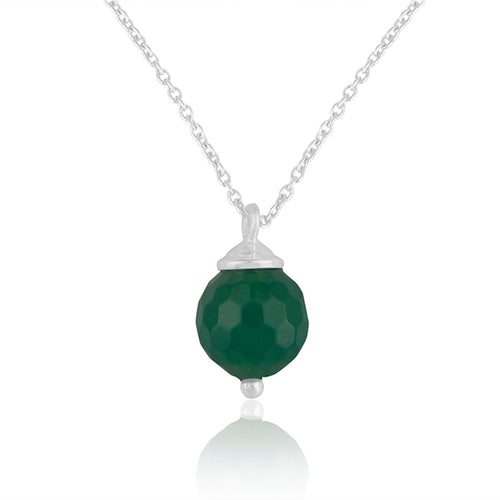 Colgante con onix verde