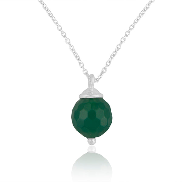 Colgante con onix verde