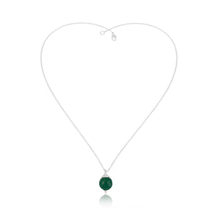 Colgante con onix verde