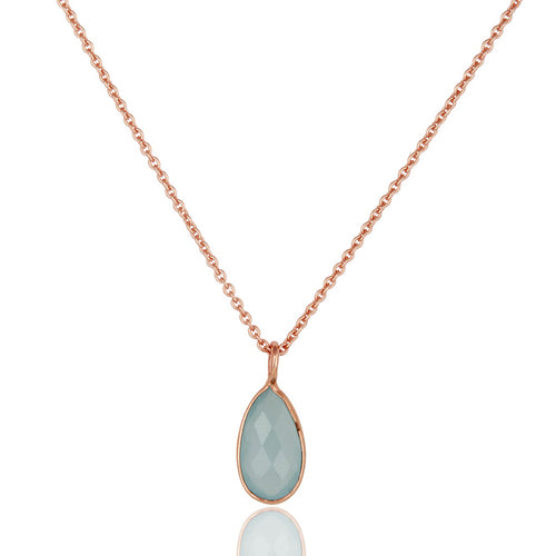 Colgante con Acqua Calcedonia